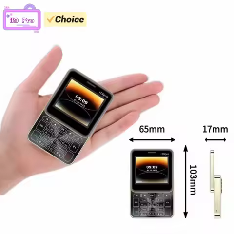 Mini i19 Pro Slider Phone 2.4inches Dual SIM Rotating Classic 2G Small Feature Phone Multicolor Flas