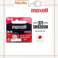 Maxell 371 SR920SW Battery Original Maxell 371 Maxell 920 Original Watch
