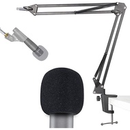 Shure SM58 Boom Arm with Foam Windscreen Compatibale with Shure SM58-CN & SM57-LC Cardioid Dynamic M