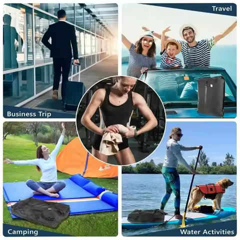 44L Vacuum Bags for Travel Waterproof Dustproof Vacuum Compression Bag Reusable Space Saver Luggage 