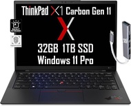 Lenovo ThinkPad X1 Carbon Gen 11 14" Fhd+ (Intel 13th Gen 10-Core i7-1365U, 32GB RAM, 1TB SSD) Busin