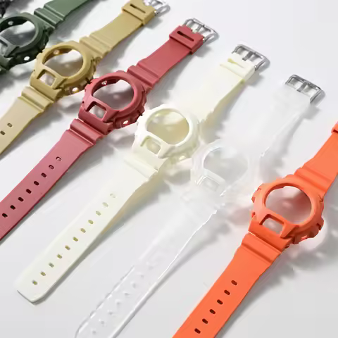 Watch Case + Straps For Casio DW6900 DW6600 DW3230 Replace Watchband TPU Waterproof Wrist Band Belt