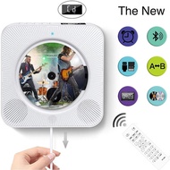 Portable CD Player, Wall Mountable Portable Bluetooth CD Player with Screen, Home Audio with Remote