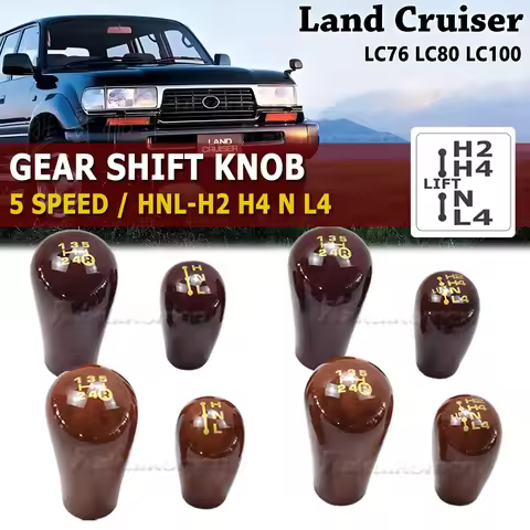 Car Gear Shift Knob Lever Change Gearbox Shifter Plastic For Toyota LC76 LC80 LC100 4500 4700 Manual