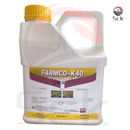 ￼4L Farmco-K40  / MCPA-Potassium 40% / Racun Keladi Agas / Sesuai guna pada padi / NU 40K /Fezone  4