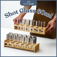 GOODDAZE Crystal Shot Cup 60ML SHOOTER SHOT GLASS Higher Shot Whisky Tequila Gin Vodka 高楼大shot 子弹杯