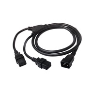 C20 to 2XC19 Y Splitter C20 to 2 C19 One Point Two 3 * 12AWG 20A Power Cord