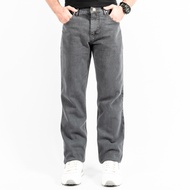 NEW CASUAL // Gizmo Regular Grey Retro Basic Denim Jeans Standard Pants