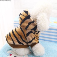 Funky Hat and clothes Warm clothing for dogs Tiger Transformation Pet costume cute cat clothes