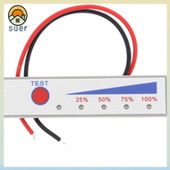 SUERHD Battery Tester, LED Indicator Light Li-ion Battery Battery Capacity Monitor Meter, High Quali