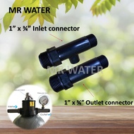 Inlet &amp; Outlet PVC Connector Set For MPV Water Filter For Outdoor Sand Water Filter