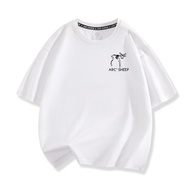 Chinese Fad 2024 Ancestor Dogs and Cats Dragon Print Short-Sleeved T-shirt Twelve Zodiac Women Pure 