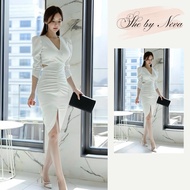 Restock | White bodycon dress for going out, going to work, going to parties