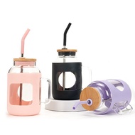 Silicone Cover Anti-slip Wholesale Large-capacity Bamboo Lid Handy Cup New Style 40oz Straw Cup Ice 