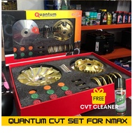 QUANTUM CVT SET/ PULLEY SET FOR NMAX/CLICK/MIO125 (FREE CVT CLEANER)