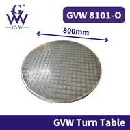GVW Round Stainless Steel Foldable Table Working Table Dining Table Meja Lipat Meja Makan