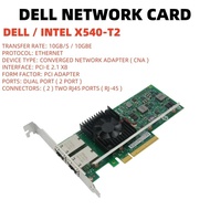 Intel/Dell X540-T2 Genuine CONVERGED DUAL PORT NETWORK ADAPTER 10GbE3DFV8 K7H46 9HPT3