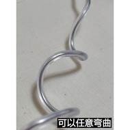 Shaping Aluminum Wire Silver Transparent Core-spun Aluminum Wire Soft Fishbone Rubber-spun Aluminum 