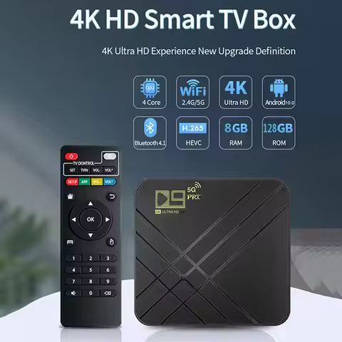 D9 PRO Home Theater Smart Amlogic S905L Bluetooth 2.4G/5G Dual WIFI 4K H.265 TV Box Android 10.0 Set