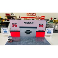 2 Pieces Of Scenes For 1/64 Model Cars: NISSAN GT-R