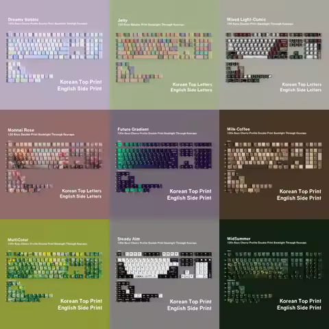 Korean Keycap Pbt Cherry Shine Through Side Letters For Mechanical Keyboard DrunkDeer A75 "L" Key La