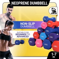 UltimateSup Neoprene Dumbbell, Dumbbell Set, 7kg 6kg 5kg 4kg 3kg 2kg 1kg Dumbbells, Gym Dumbbell, Wo