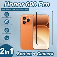 For Honor 600 Pro Tempered Glass 2 in 1 - HD Full Protection Screen Protector for Honor 600 500 Pro 