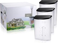 BTSKY 3 Pack Outdoor Brochure Holder Plastic Literature Display Box Wall Mount Postcard Holder with 