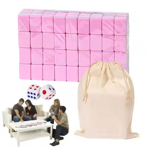 Mahjong Sets Board Game With Large Storage Bag Portable Table Game With 146 Melamine Resin Mahjong T