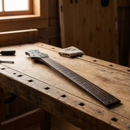 24 Fret Guitar Neck Matte Finish Guitar Neck with Rosewood Fingerboard Double Tremolo Maple for Guit
