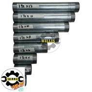 galvanized metal pipe 1½x7 to 1½x12