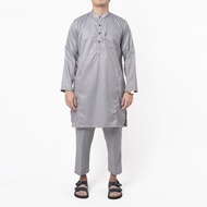 KHOIRUMMAH Koko Kurta Khaidar Set - Baju Pria Dewasa Lengan Panjang - Koko Kurta Polos - Cream