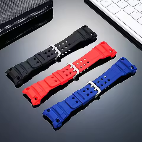 Special interface silicone watch strap for Casio Navigation Master 5371 GWN-1000/GWN-1000B series si