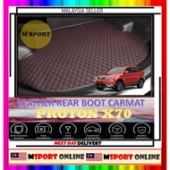 CAR REAR BOOT PROTON X70 X-70 PU LEATHER BOOT TRAY CARGO MAT TRUNK CARPET KARPET BONET