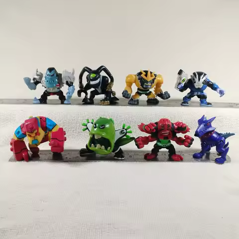 loose Original BEN10 Alien Conductoid Four arms Feedback Upchuck Character dolls Toys Collection