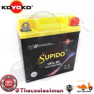 🔥💯%ORIGINAL❗️ YB5L-BS BX5 Koyoko Supido Battery EX5(E) Beat Icon Blade110 LC135 V1 Y125ZR SYM E Bonu