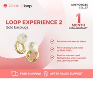 LOOP Experience 2 Gold Noise Reducing Earplugs (-17dB) for Concerts & Festivals