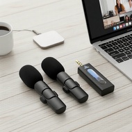 K35 3.5mm , K35 3.5mm Mikrofon Klip-On Tanpa Wayar Omnidirectional untuk Kamera Video dan Pembesar S