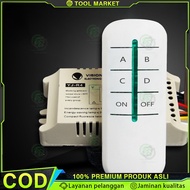 220V 4 Way 4x1000w Remote Control Switch Light Remote Control Switch/