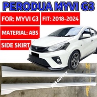 🔥READY STOCK🔥PERODUA MYVI G3 SIDE SKIRT MATERIAL ABS 2018-2024(OEM)LAGI BEST GEAR UP BODYKIT MYVI G3