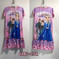 Dress Anak Jumbo / Daster Anak Jumbo Karakter Frozen usia 10-13 tahun / DABG