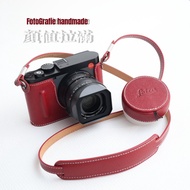 Leica Q3 43/Q3/Q2/Q1 Genuine Leather Hand-Made Palm Pattern Leather Case Protective Case Base Camera
