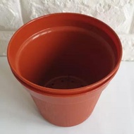 Pot Bunga Coklat Kecil Plastik Awet Kuat Tebal Premium Tantos Diameter 10CM Pot Kembang Coklat Pot T