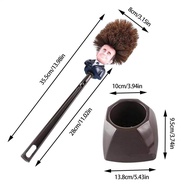 Toilet Brush WC Borstel Emmanuel Macron Brosse Cartoon Toilet Brush with Holder Creative Bathroom Cl