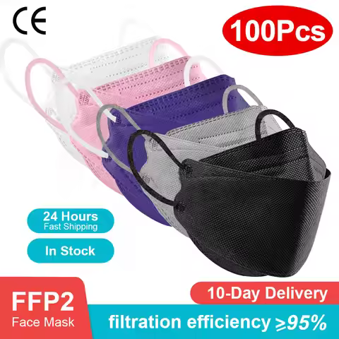KN95 mascarillas CE FFP2 Masks Approved hygienic Safety Protective Respiratory mask 5Layers fpp2 ffp