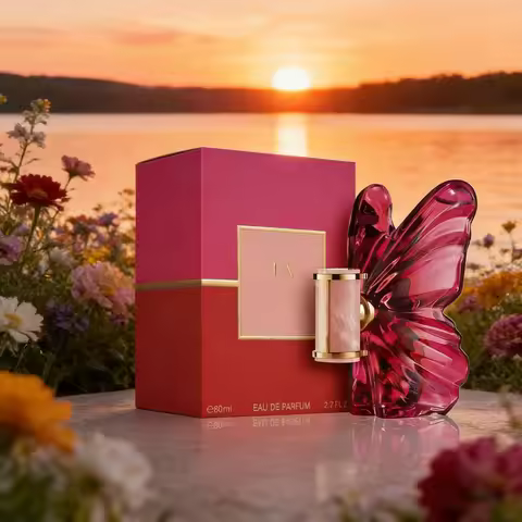 LA Bom. b.A 2.7oz female perfume, fresh flower and fruit fragrance, dragon fruit integration, unique