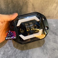 Lampu Depan Vespa Reflektor Depan Daymaker Headlamp LED Custom Vespa Super Sprint Px Ps Exclusive Ex