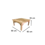 โต๊ะญี่ปุ่นเหลี่ยมพับไม่ได้  สีใสธรรมชาติ โต๊ะเขียนหนังสือ โต๊ะกินข้าว โต๊ะไม้ โต๊ะไม้สัก  โต๊ะสนาม  โต๊ะนั่งแบบญี่ปุ่น