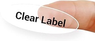 NIIMBOT Labels for D11/D110/D101 Label Maker, Printer Labels 0.55'' x 1.61''(14x41mm), Waterproof, Oil-Proof Sticker Labels, 1 Roll of 160 Name Tag Stickers (Clear)