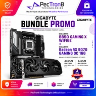 GIGABYTE AM5 Gaming Bundle | B850 GAMING X WIFI6E Motherboard + Radeon RX 9070 GAMING OC 16G GPU